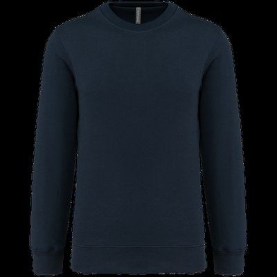 Sudadera sencilla cuello redondo Navy S