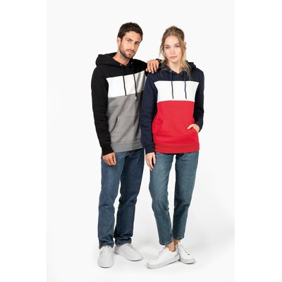 Sudadera tricolor unisex