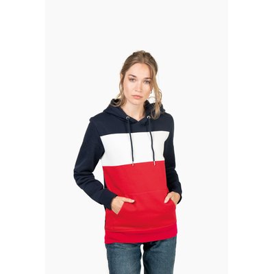 Sudadera tricolor unisex