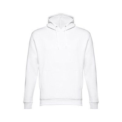 Sudadera Unisex con Bolsillo y Capucha Blanco XS