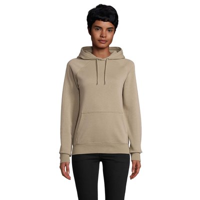 Sudadera Unisex con Capucha 280g Caqui L