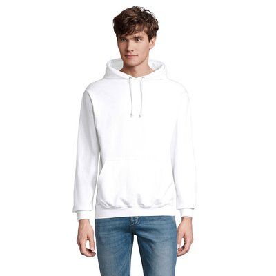 Sudadera Unisex Eco con Capucha Blanco 4XL