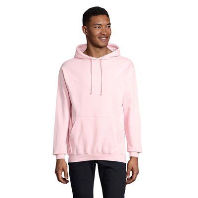 Sudadera Unisex Eco con Capucha Rosa Crema XXL