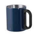 Taza Acero Doble Pared con Original asa PP Negra