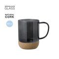 Taza Borosilicato/Corcho 450ml