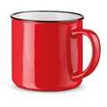 Taza de cerámica de 340 ml Rojo