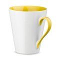 Taza Cerámica Bicolor 320mL Lavavajillas Amarillo