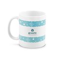 Taza cerámica de estampado navideño 350 mL con caja