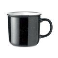 Taza Cerámica Moteada 400ml Negro