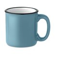 Taza cerámica personalizable vintage de 240 ml Azul