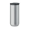 Taza Doble Pared Antifugas 330ml Plata Mate