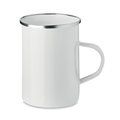 Taza Esmaltada Vintage 550ml Blanco