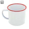 Taza personalizada vintage metálica Rojo