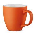 Taza de porcelana mate 450 mL Naranja