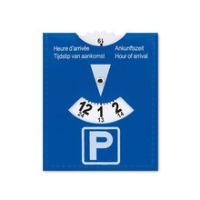 Tarjeta de aparcamiento en PVC Azul