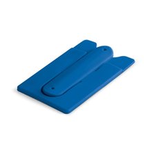 Tarjetero de silicona para smartphone Azul Royal