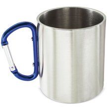 Taza Aventura Inox con Mosquetón Azul