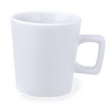 Taza Cerámica 300ml asa Cuadrada Blanco