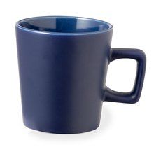 Taza Cerámica 300ml asa Cuadrada Marino