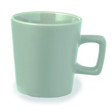 Taza Cerámica 300ml asa Cuadrada Verde