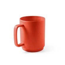 Taza Cerámica 330ml Mate Rojo