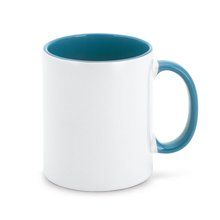 Taza de cerámica 350mL con caja de regalo Azul Claro