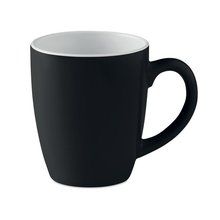 Taza cerámica personalizable de color 300 ml Negro