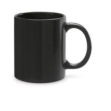 Taza de colores de cerámica 350mL Negro