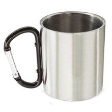 Taza Inox con Mosquetón Negro