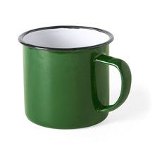 Taza Metálica Vintage 380ml Verde