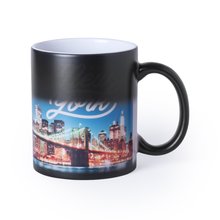 Taza Sublimación Negra 350ml Neg