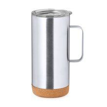 Taza Térmica de Acero Inox con Base de Corcho Plat