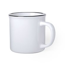 Taza vintage de cerámica Blanco