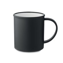 Taza Vintage Reutilizable PP Reciclado Negro