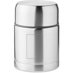 Tarro Almacenamiento Inox de doble pared 800ml | Lado 1