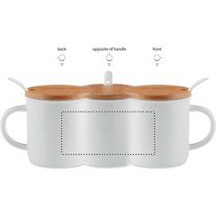 Taza 380ml con Tapa Bambú y Cuchara | Circunferencia