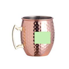 Taza de acero inox cobre 500ml | Cara B