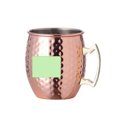 Taza de acero inox cobre 500ml | Cara A