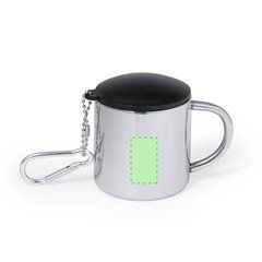 Taza acero inox con tapadera y mosquetón | Area 2