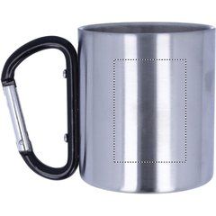 Taza Acero Inoxidable con Mosquetón | Lateral Izquierdo