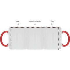 Taza blanca especial sublimación con interior a color 300 ml | SIDE TS