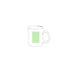 Taza blanca personalizable de 370ml | En la cara A