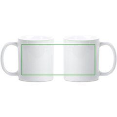 Taza Blanca para Sublimación 350ml | Ambos | 190 x 80