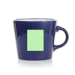 Taza Cerámica 350ml Bicolor | Centrado cara B | 35 x 45