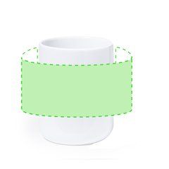 Taza Cerámica 480ml Asa Bambú | Area 1 | 165 x 60