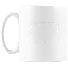 Taza cerámica blanca de 300ml especial para sublimación | Trasero