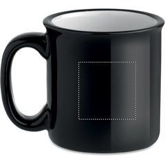 Taza cerámica personalizable vintage de 240 ml | Lateral Izquierdo