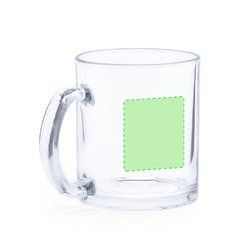 Taza Cristal 350ml para Serigrafía | Cara B | 40 x 60