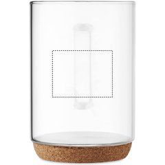 Taza de Cristal 400ml | OPPOSITE OF HANDLE