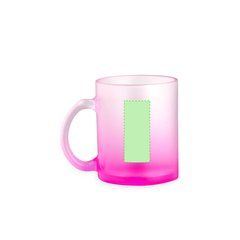 Taza Cristal Color Degradé Sublimación 350ml | Area 3 | 25 x 60